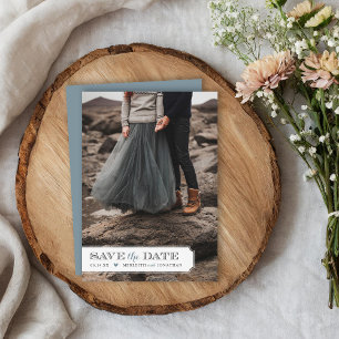 Elegante lijst foto overlay save the date