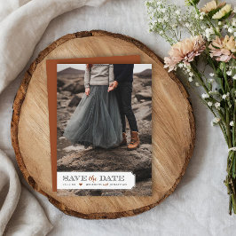 Elegante lijst foto-overlay save-the-date save the date