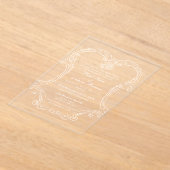 Elegante  Lijst Golden Islamitische bruiloft Acryl Uitnodigingen (Laagn)