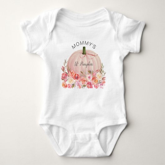 Elegante Lil Pumpkin Baby Meisje Romper (Voorkant)
