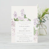 Elegante Lila bloemenhuisje tuin paren douche Kaart (Staand voorkant)