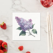 Elegante Lila bloementak  cocktail Servet (Insitu)