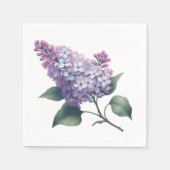 Elegante Lila bloementak  cocktail Servet (Voorkant)