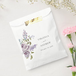 Elegante Lila bruiloft Bedankzakje