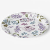 Elegante Lila bruiloft Papieren Bordje (Gekanteld)