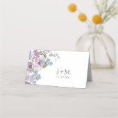 Elegante Lila bruiloft Plaatskaartje (Achterkant)