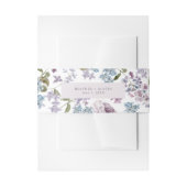 Elegante Lila bruiloft Uitnodigingen Wikkel (Voorkant Voorbeeld)