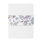 Elegante Lila bruiloft Uitnodigingen Wikkel (Achterkant Voorbeeld)