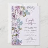 Elegante lila de avond voor het oefendiner kaart (Voorkant)