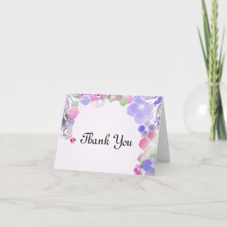 Elegante Lila en MultiKleur Pansies met Bedankkaart