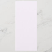 Elegante Lila Moderne Trouwdag Menu (Achterkant)