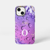 Elegante Lila Paarse Marmeren Fantasy Waterdruppel iPhone Hoesje (Achterkant)