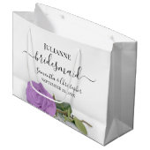 Elegante Lila Paarse Roos Posh bruidsmeisje bruilo Groot Cadeauzakje (Voorkant Gekanteld)