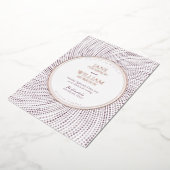 Elegante Lila Waterverf Folie bruiloft uitnodiging (Gedraaid)