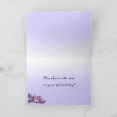 Elegante Lilacs Moederdag Kaart (Binnen)