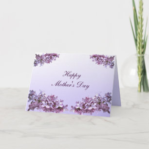 Elegante Lilacs Moederdag Kaart