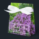 Elegante Lilacs paarse lavendelbloem Bedankt Bedankdoosjes<br><div class="desc">Elegante Lilacs paarse lavendelbloem Bedankt kaarten.</div>