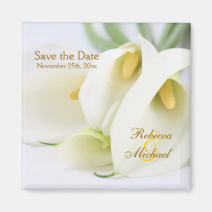 Elegante Lillies "Save the Date" Magneten