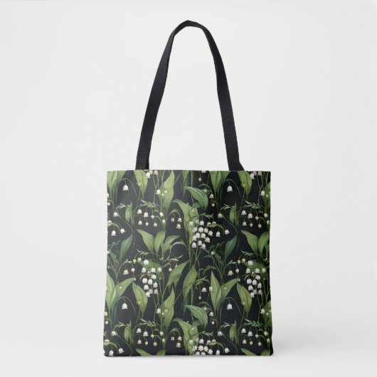 Elegante Lilly van het dalpatroon Tote Bag (Voorkant)