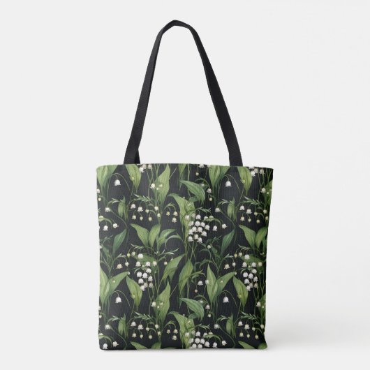 Elegante Lilly van het dalpatroon Tote Bag (Achterkant)