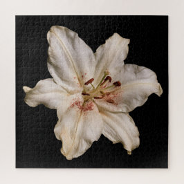 Elegante Lily Collectie op Zwart Legpuzzel