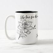 Elegante Lily Moederdag Mok Cadeau (Links)