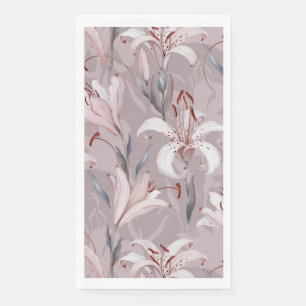 Elegante Lily Papieren Gasthanddoek  Servet