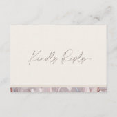 Elegante Lily Trouw RSVP Kaart met QR Code (Voorkant)