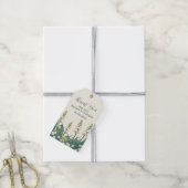 Elegante Lily van de vallei Bloemenbruiloft Cadeaulabel (Met Touw)