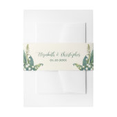 Elegante Lily van de vallei bloemenbruiloft Uitnodigingen Wikkel (Voorkant Voorbeeld)