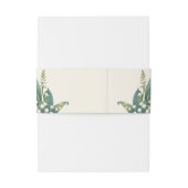 Elegante Lily van de vallei bloemenbruiloft Uitnodigingen Wikkel (Achterkant Voorbeeld)