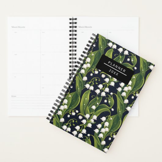 Elegante Lily van de Vallei Bloemenplanner Planner (Display)