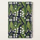 Elegante Lily van de Vallei Bloemenplanner Planner (Achterkant)