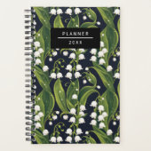 Elegante Lily van de Vallei Bloemenplanner Planner (Voorkant)