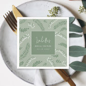 Elegante Lily van het Valley Garden Vrijgezellenfe Servet