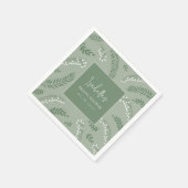 Elegante Lily van het Valley Garden Vrijgezellenfe Servet (Hoek)