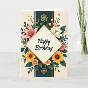 Elegante Lily Verjaardagskaart Kaart