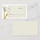 Elegante Lily Wedding Receptie Plaats Kaarten Plaatskaartje (Voorkant / Achterkant)