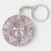 Elegante Lily Wedding Sleutelhanger – Stijlvolle g (Achterkant)