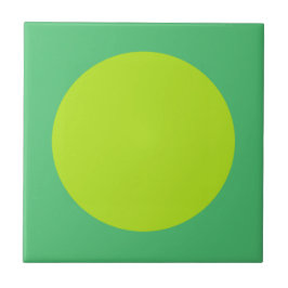 Elegante limoengroene en zeegroene wanddecoratie | tegeltje