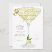 Elegante Limoncello Bruiloftsfeest Kaart (Voorkant)