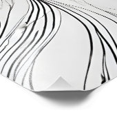 Elegante Line Art Portret Modern Foto Afdruk (Hoek)