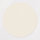 Elegante linnen textuur favor stickers (Design 2)