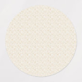 Elegante linnen textuur favor stickers (Design 1)