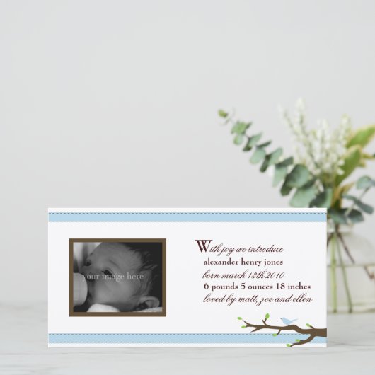 Elegante lint aankondiging (Staand voorkant)