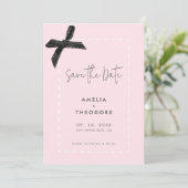 Elegante Lintboog Bruiloft Save the Date Kaart (Staand voorkant)