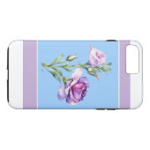 Elegante Lisianthus Blue iPhone 8/7 Plus Hoesje (Achterkant (Horizontaal))