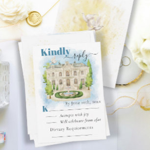 Elegante locatie Duiven bij fontein Zomer bruilo Kaart