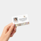 Elegante Logo Corporate Photo Employee Badge (Handheld)