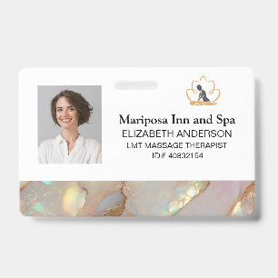 Elegante Logo Corporate Photo Employee Badge